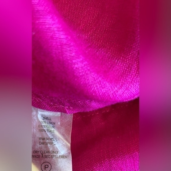 Ivanka Trump fuchsia linen tunic top XS - Picture 6 of 8